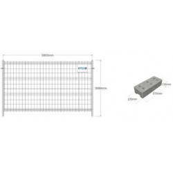 Valla de cerramiento 3x2 Mts.