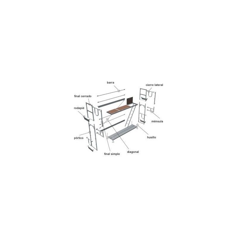 Soporte vertical 3 Mts.