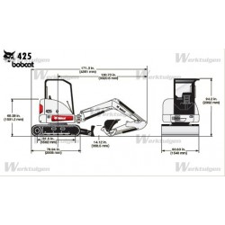 MINIEXCAVADORA 3.000 Kgrs. BOBCAT 425